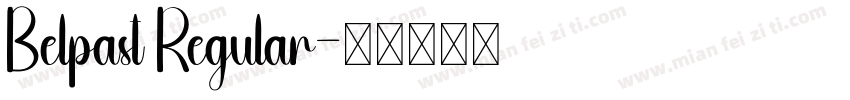 Belpast Regular字体转换